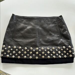 Diane von Furstenberg Studded Mini Skirt